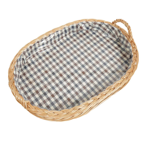 Korbtablett, Tablett aus Weide, Trage - Korb - Tablett (52x37x7/12)