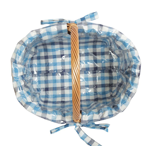 Einkaufskorb Handkorb Weide Korb gefüttert (45x34x22/34)