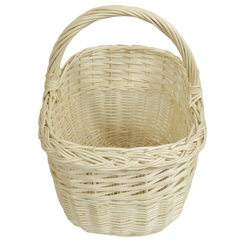 Einkaufskorb Handkorb helle Weide Korb ungefüttert (42x30x24/38)