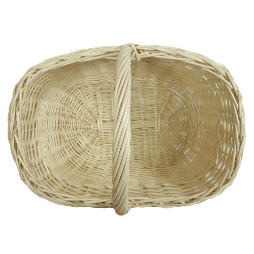 Einkaufskorb Handkorb helle Weide Korb ungefüttert (42x30x24/38)