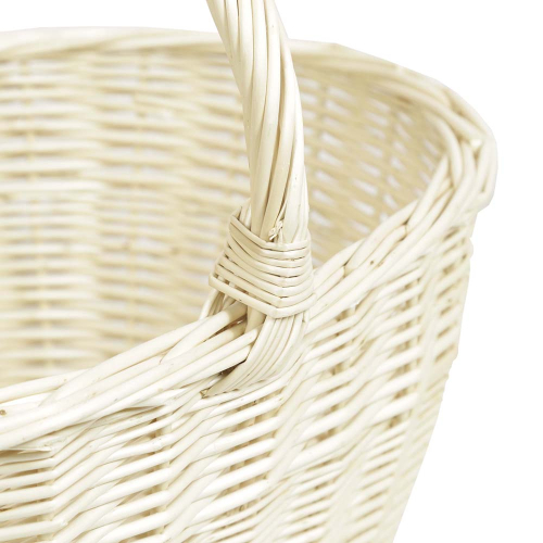 Einkaufskorb Handkorb helle Weide Korb ungefüttert (48x32x22/39)