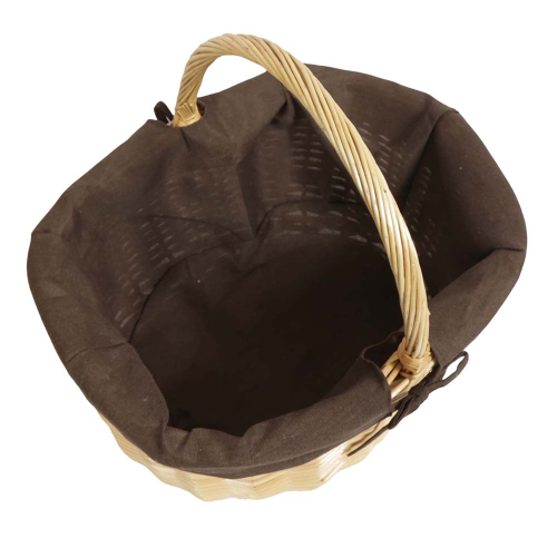 Einkaufskorb Handkorb Weide Korb gefüttert (41x33x20/38)