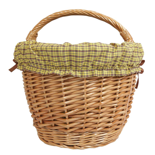 Einkaufskorb Handkorb Weide Korb gefüttert (47x32x24/33)