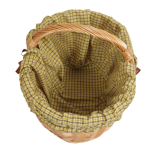 Einkaufskorb Handkorb Weide Korb gefüttert (47x32x24/33)