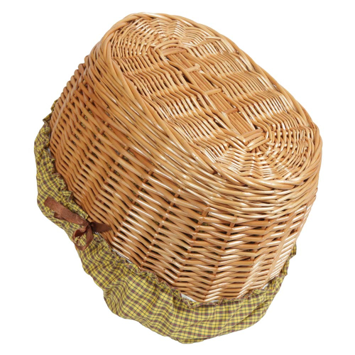 Einkaufskorb Handkorb Weide Korb gefüttert (47x32x24/33)