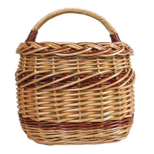 Einkaufskorb Handkorb Weide Korb gefüttert (51x35x26/38)