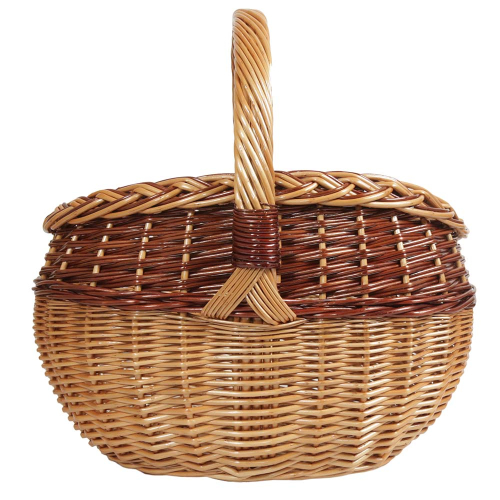 Einkaufskorb Handkorb Weide Korb ungefüttert (41x36x24/45)