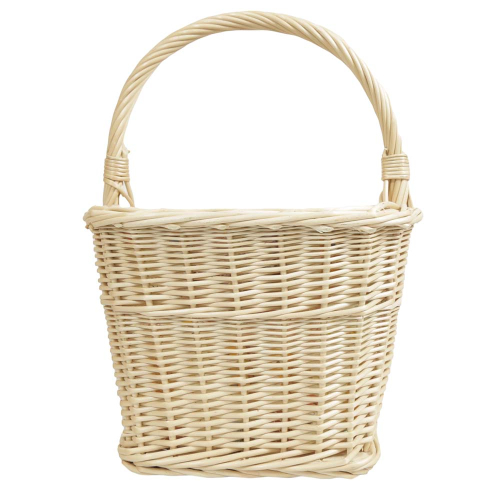 Einkaufskorb Handkorb Weide Korb gefüttert (42x30x22/41)