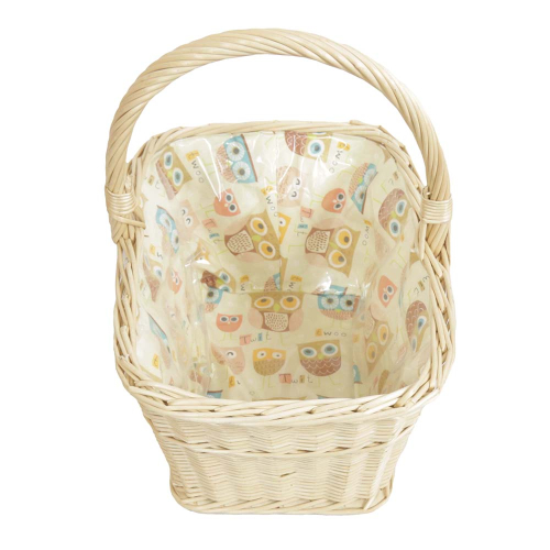 Einkaufskorb Handkorb Weide Korb gefüttert (42x30x22/41)