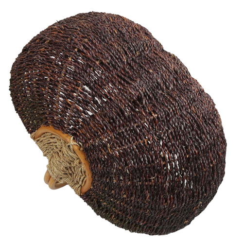 Einkaufskorb Handkorb ungefüttert Korb aus Seegras mit Rattanhenkel (49x33x21/36)