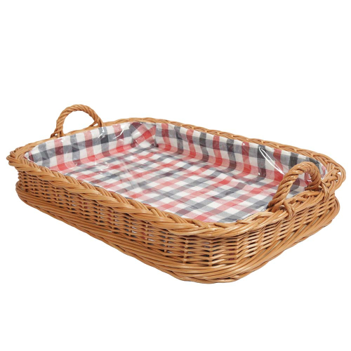 Korbtablett, Tablett aus Weide, Trage - Korb - Tablett (54x38x8/13)