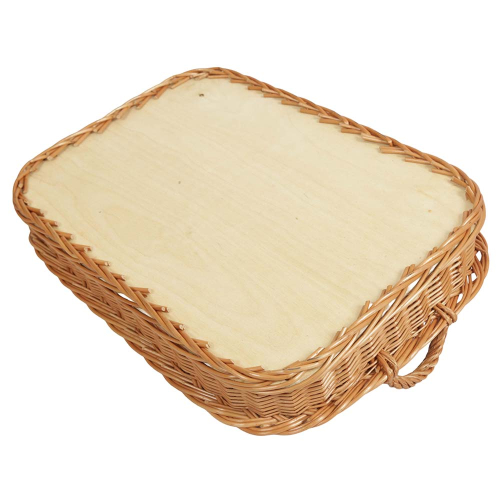 Korbtablett, Tablett aus Weide, Trage - Korb - Tablett (54x38x8/13)