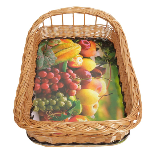 Tablett aus Weide, Trage - Korb - Tablett (50x37x16)