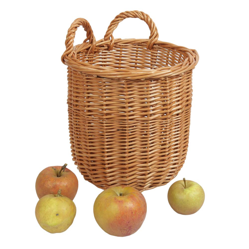 Erntekorb, Pflückkorb, Gartenkorb, Gürtelkorb Korb aus Weide (D:16cm)