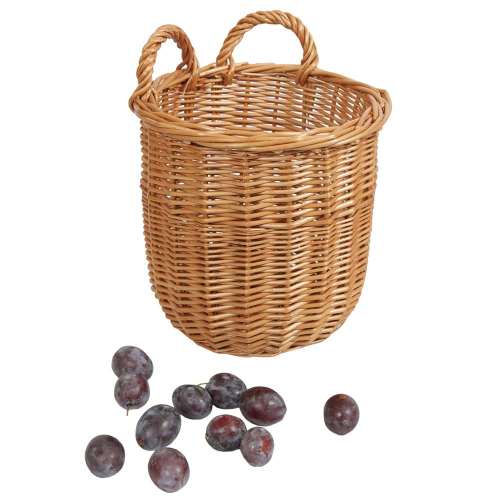 Erntekorb, Pflückkorb, Gartenkorb, Gürtelkorb Korb aus Weide (D:16cm)