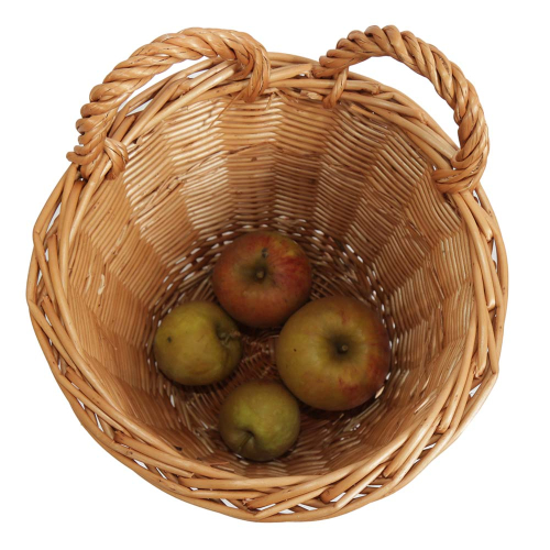 Erntekorb, Pflückkorb, Gartenkorb, Gürtelkorb Korb aus Weide (D:16cm)