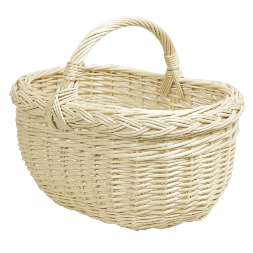 Einkaufskorb Handkorb helle Weide Korb ungefüttert (45x34x22/35)