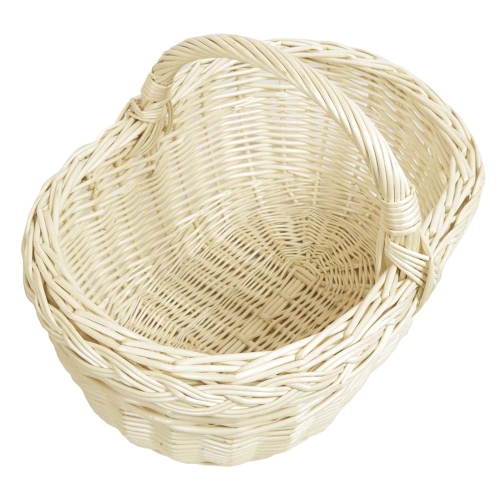 Einkaufskorb Handkorb helle Weide Korb ungefüttert (45x34x22/35)