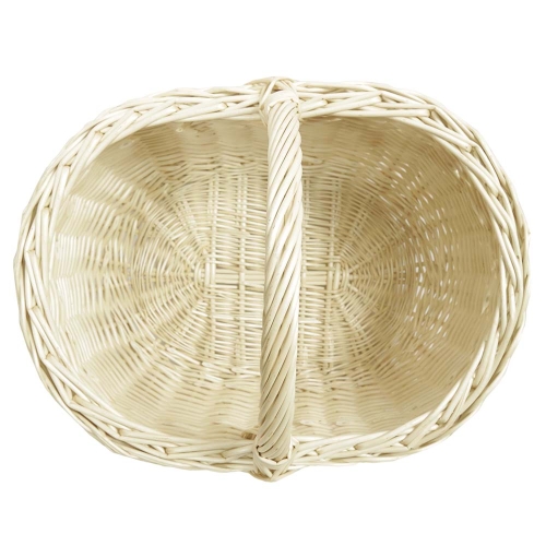 Einkaufskorb Handkorb helle Weide Korb ungefüttert (45x34x22/35)