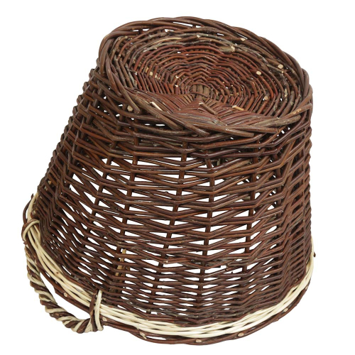 Erntekorb, Holzkorb, Tragekorb, Gartenkorb, Weide Korb (D:45cm)