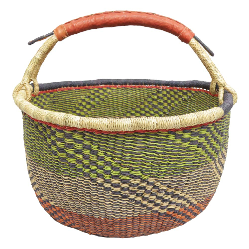 Afrikanische Korbtasche, robuste Tasche aus Steppengras (D:44)