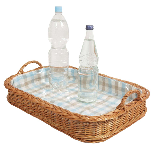 Korbtablett, Tablett aus Weide, Trage - Korb - Tablett (54x39x9/14)