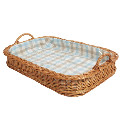 Korbtablett, Tablett aus Weide, Trage - Korb - Tablett (54x39x9/14)