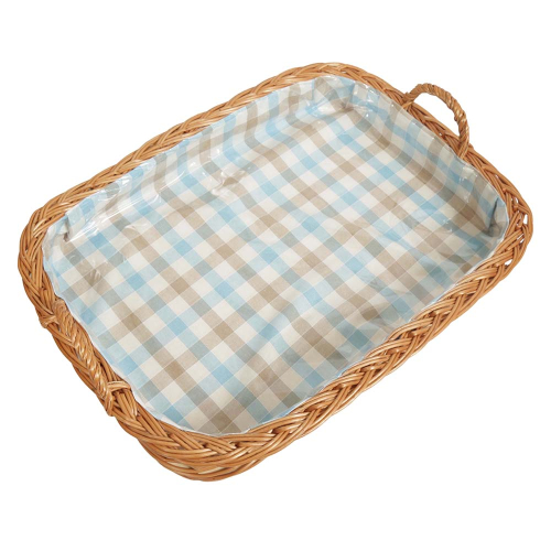 Korbtablett, Tablett aus Weide, Trage - Korb - Tablett (54x39x9/14)