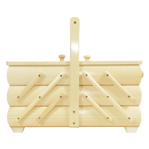 Nähkästchen aus Buchenholz (L:32 B:18 H:28)