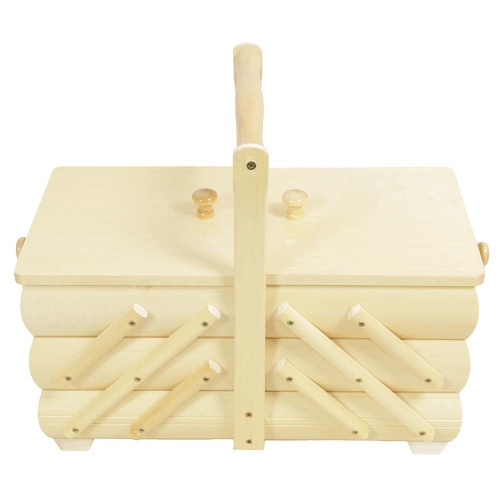 Nähkästchen aus Buchenholz (L:32 B:18 H:28)