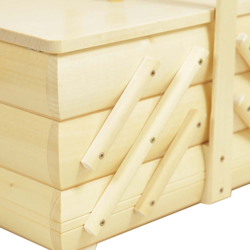 Nähkästchen aus Buchenholz (L:32 B:18 H:28)