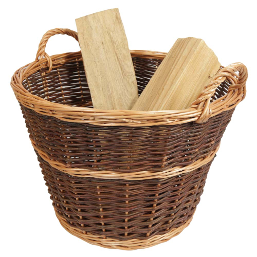 Holzkorb, Tragekorb, Pflanzkorb, Gartenkorb, Korb ungefüttert (D:50cm)