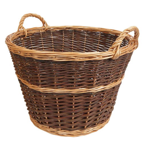 Holzkorb, Tragekorb, Pflanzkorb, Gartenkorb, Korb ungefüttert (D:50cm)