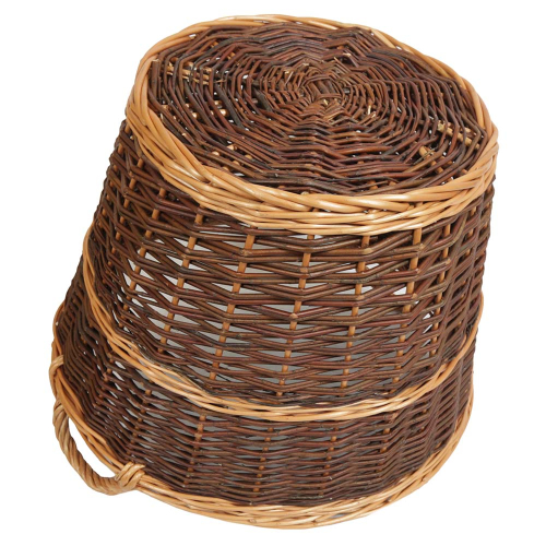 Holzkorb, Tragekorb, Pflanzkorb, Gartenkorb, Korb ungefüttert (D:50cm)