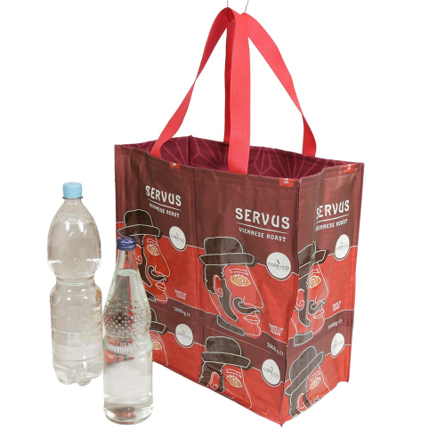 Schultertasche, Design-Tasche aus Kaffeepackungen (40x20x39/62)