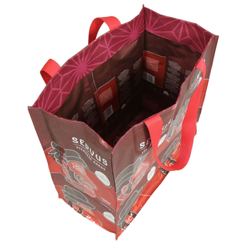 Schultertasche, Design-Tasche aus Kaffeepackungen (40x20x39/62)