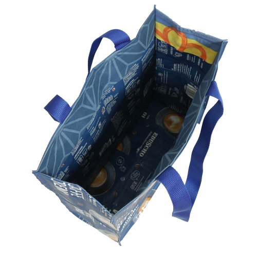 Schultertasche, Design-Tasche aus Kaffeepackungen (37x14x34/58)