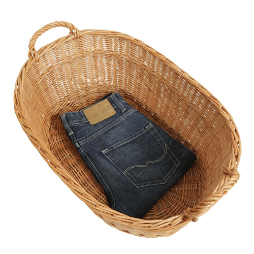 Wäschekorb aus Weide. Korb für Wäsche (58x40x22/28)