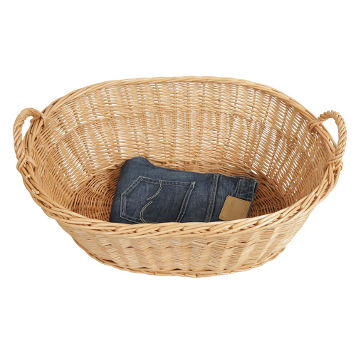 Wäschekorb aus Weide. Korb für Wäsche (69x49x26/32)