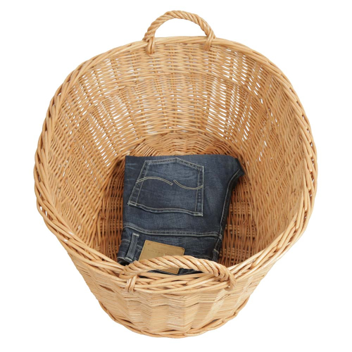 Wäschekorb aus Weide. Korb für Wäsche (69x49x26/32)