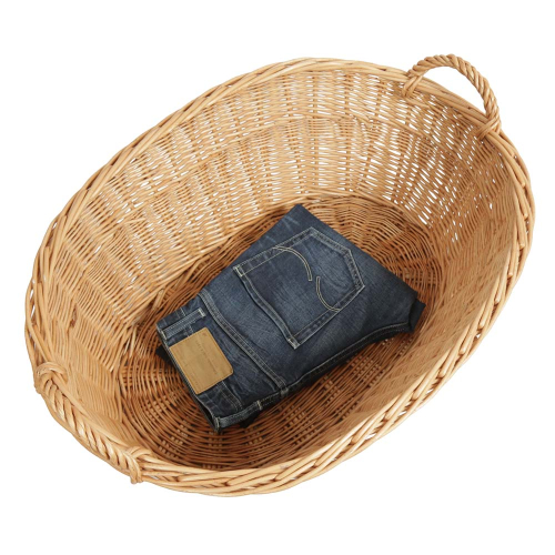 Wäschekorb aus Weide. Korb für Wäsche (69x49x26/32)