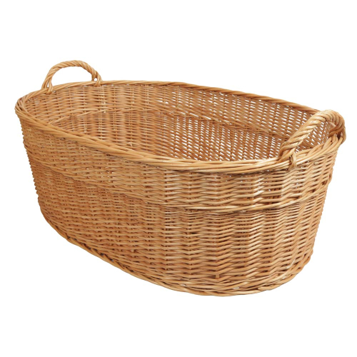 Wäschekorb aus Weide. Korb für Wäsche (77x55x27/34)