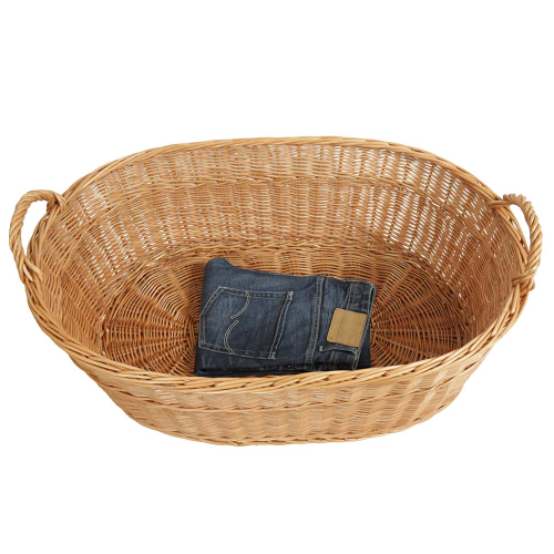 Wäschekorb aus Weide. Korb für Wäsche (77x55x27/34)