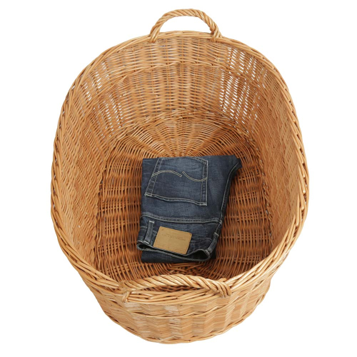 Wäschekorb aus Weide. Korb für Wäsche (77x55x27/34)