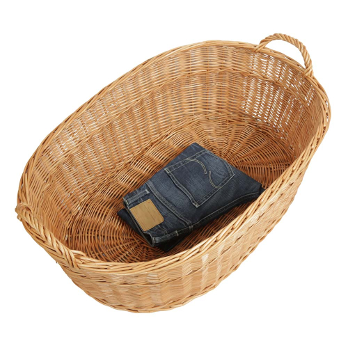 Wäschekorb aus Weide. Korb für Wäsche (77x55x27/34)