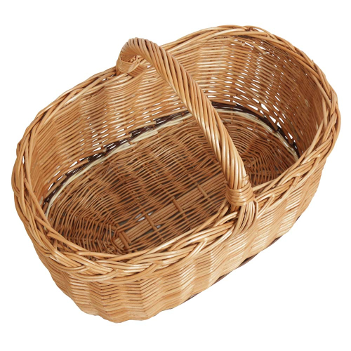 Einkaufskorb Handkorb Weide Korb ungefüttert (50x35x24/35)