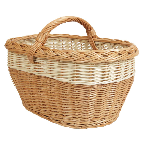 Einkaufskorb Handkorb Weide Korb ungefüttert (50x32x25/34)