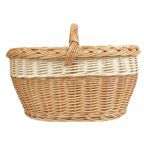 Einkaufskorb Handkorb Weide Korb ungefüttert (50x32x25/34)
