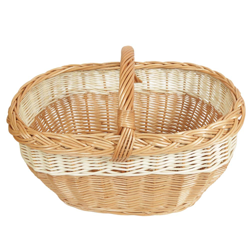 Einkaufskorb Handkorb Weide Korb ungefüttert (50x32x25/34)