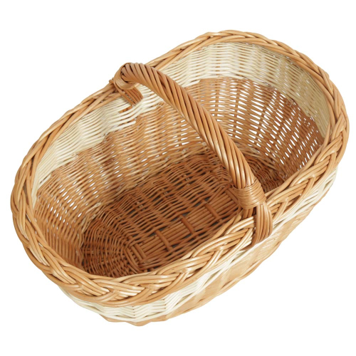 Einkaufskorb Handkorb Weide Korb ungefüttert (50x32x25/34)